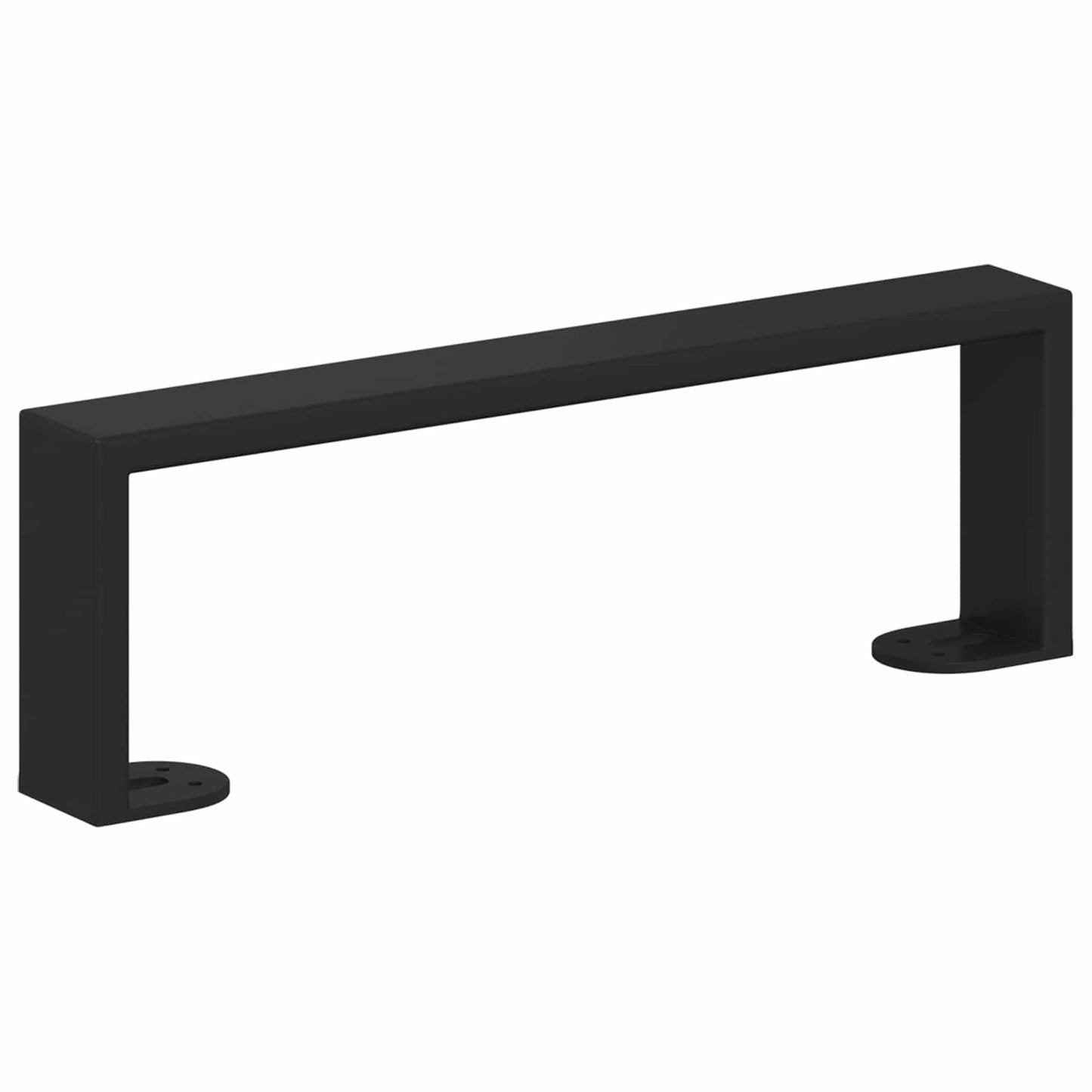 Møbelføtter 12 pcs Svart 311 x 40,5 x 100 mm Jern
