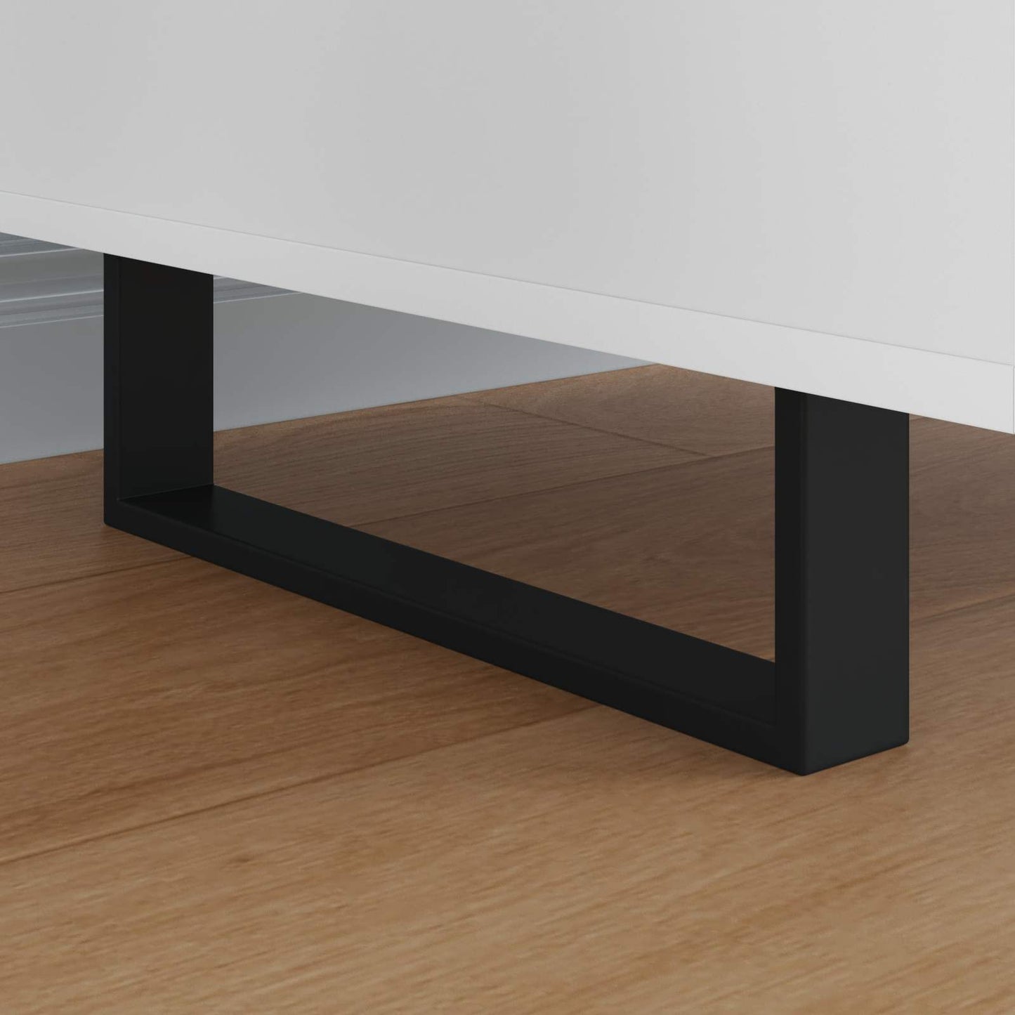 Møbelføtter 12 pcs Svart 341 x 40,5 x 100 mm Jern