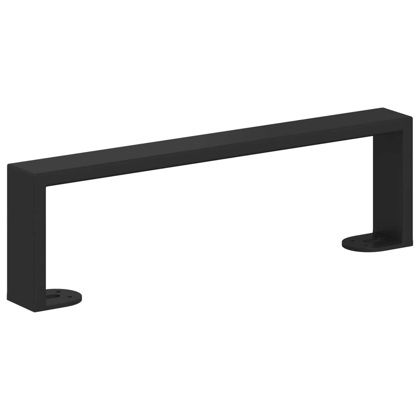 Møbelføtter 12 pcs Svart 341 x 40,5 x 100 mm Jern