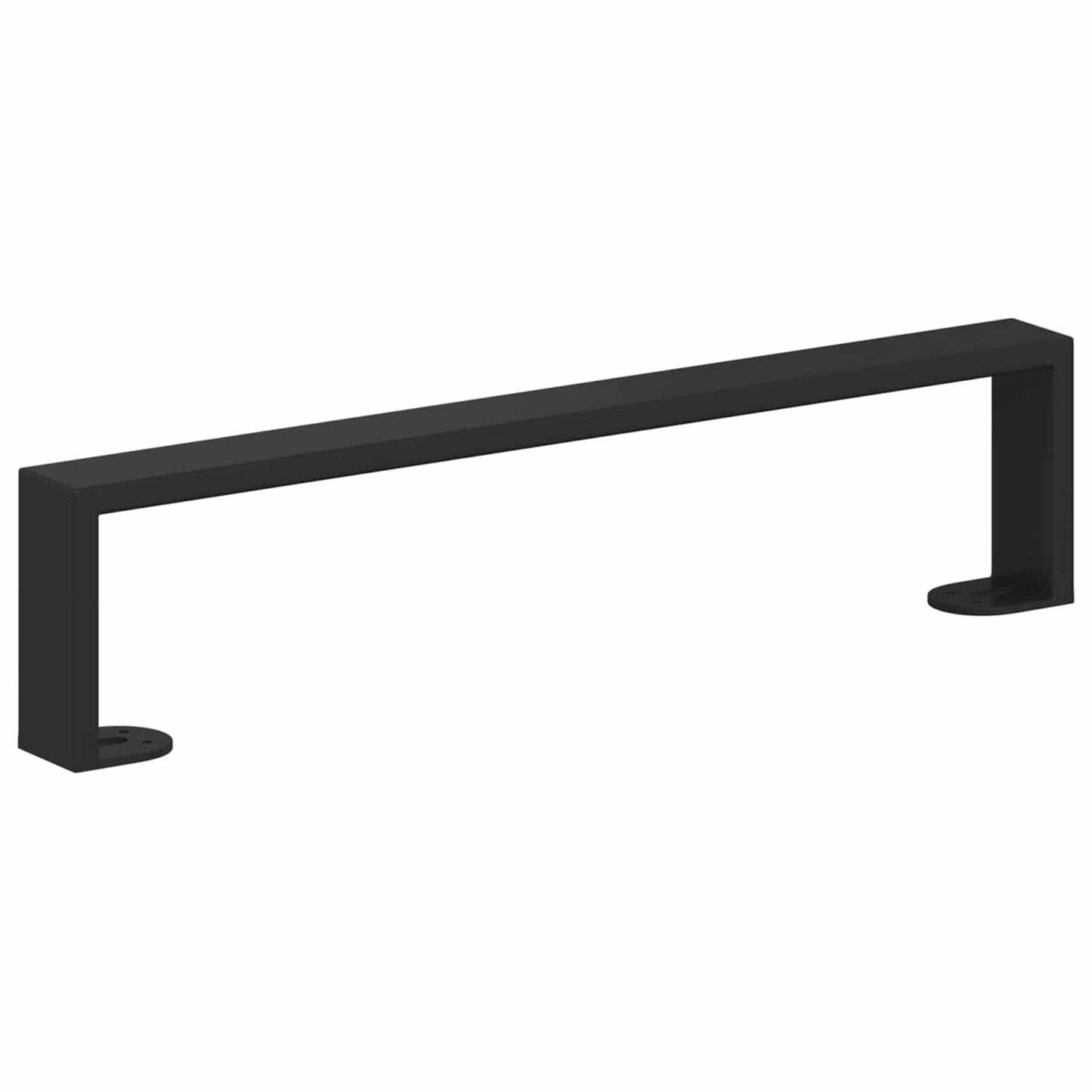 Møbelføtter 12 pcs Svart 436 x 40,5 x 100 mm Jern