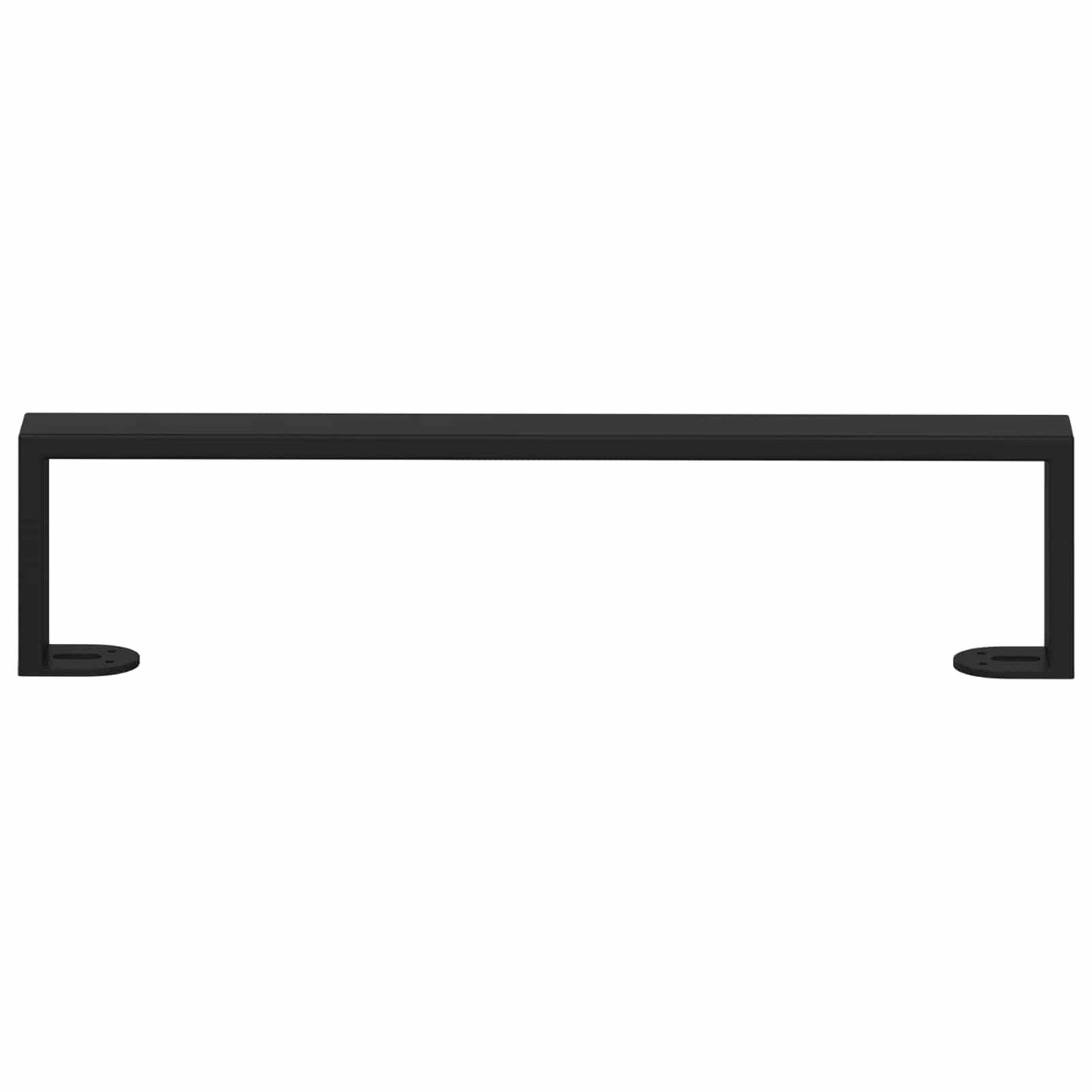 Møbelføtter 12 pcs Svart 436 x 40,5 x 100 mm Jern