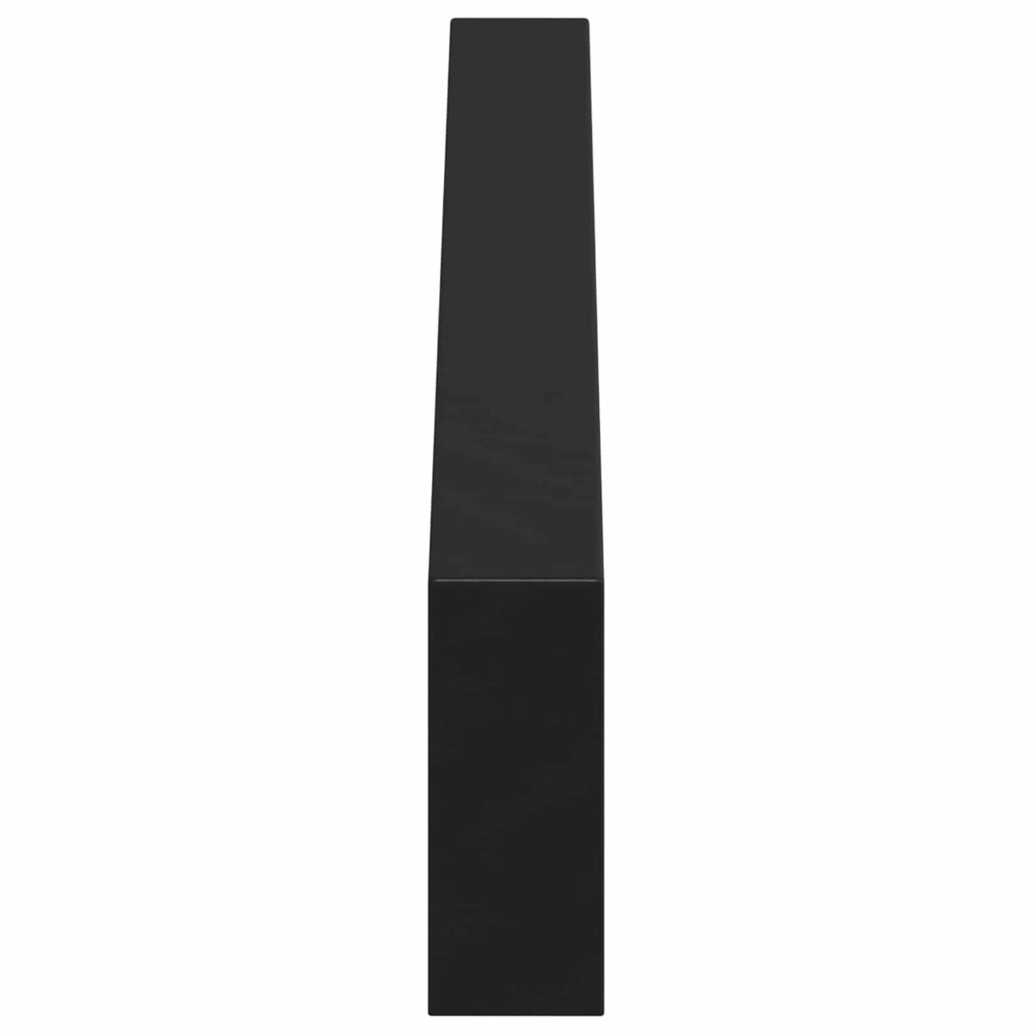 Møbelføtter 2 pcs Svart 546 x 40,5 x 100 mm Jern