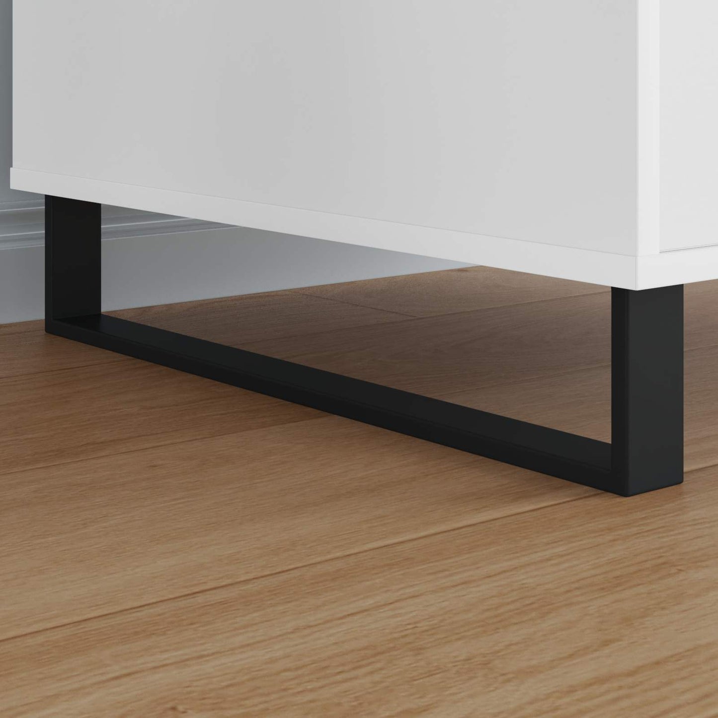 Møbelføtter 12 pcs Svart 546 x 40,5 x 100 mm Jern