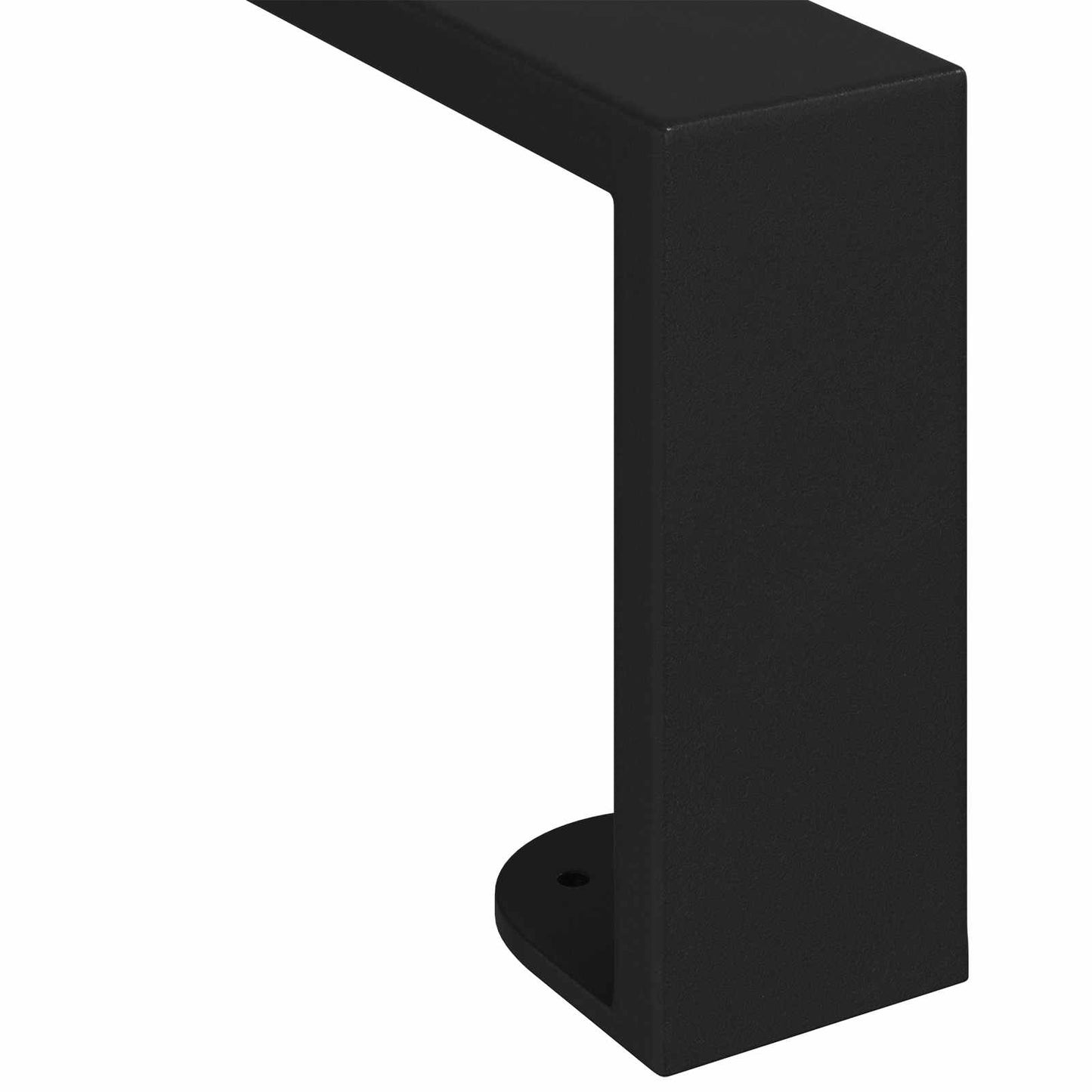 Møbelføtter 12 pcs Svart 596 x 40,5 x 100 mm Jern