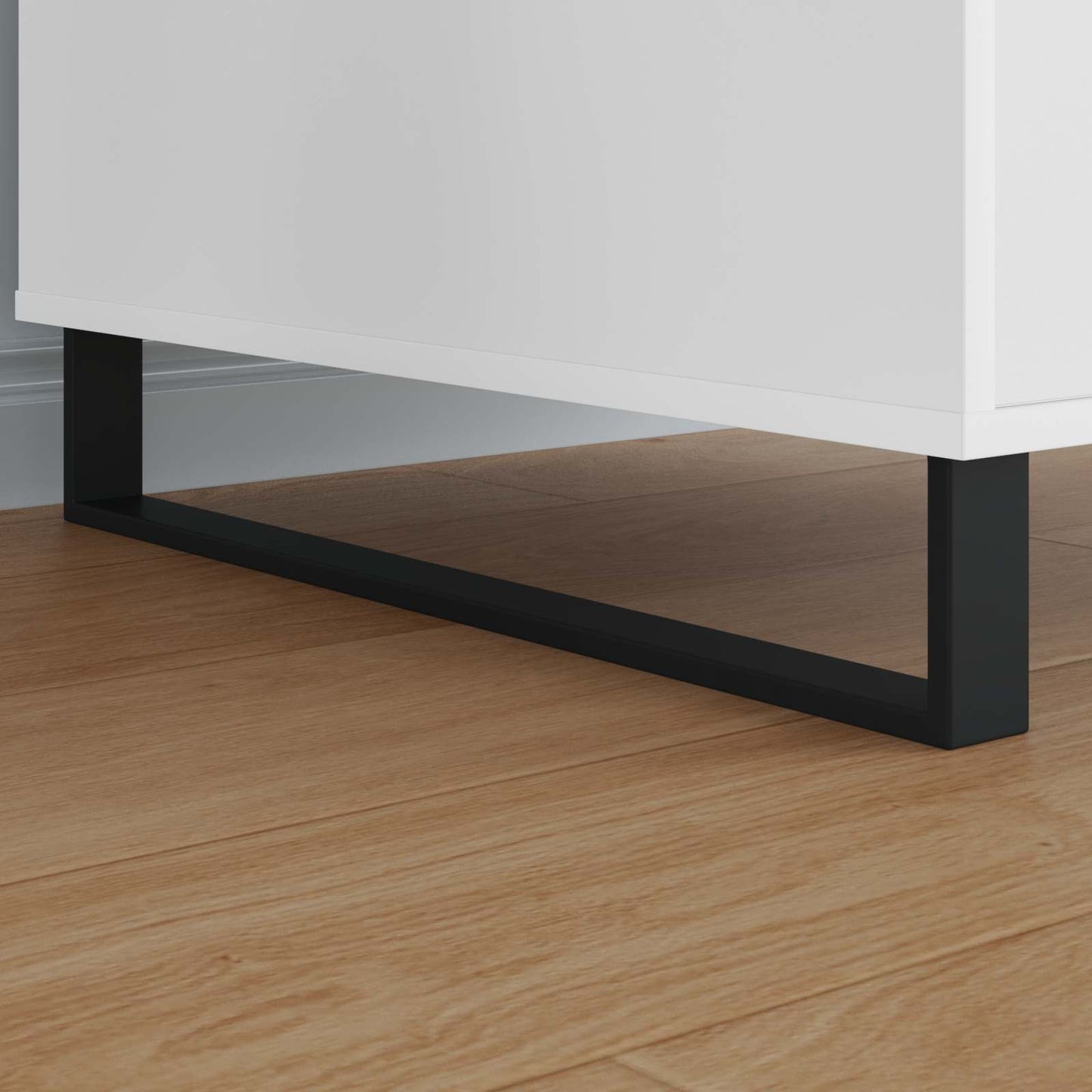 Møbelføtter 12 pcs Svart 596 x 40,5 x 100 mm Jern