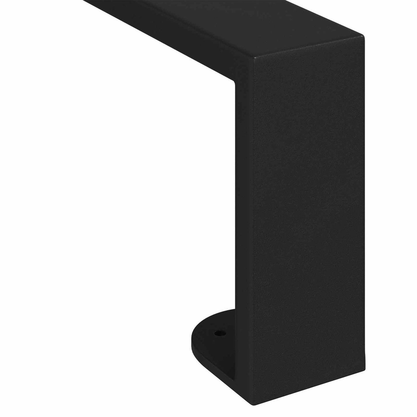 Møbelføtter 2 pcs Svart 796 x 40,5 x 100 mm Jern
