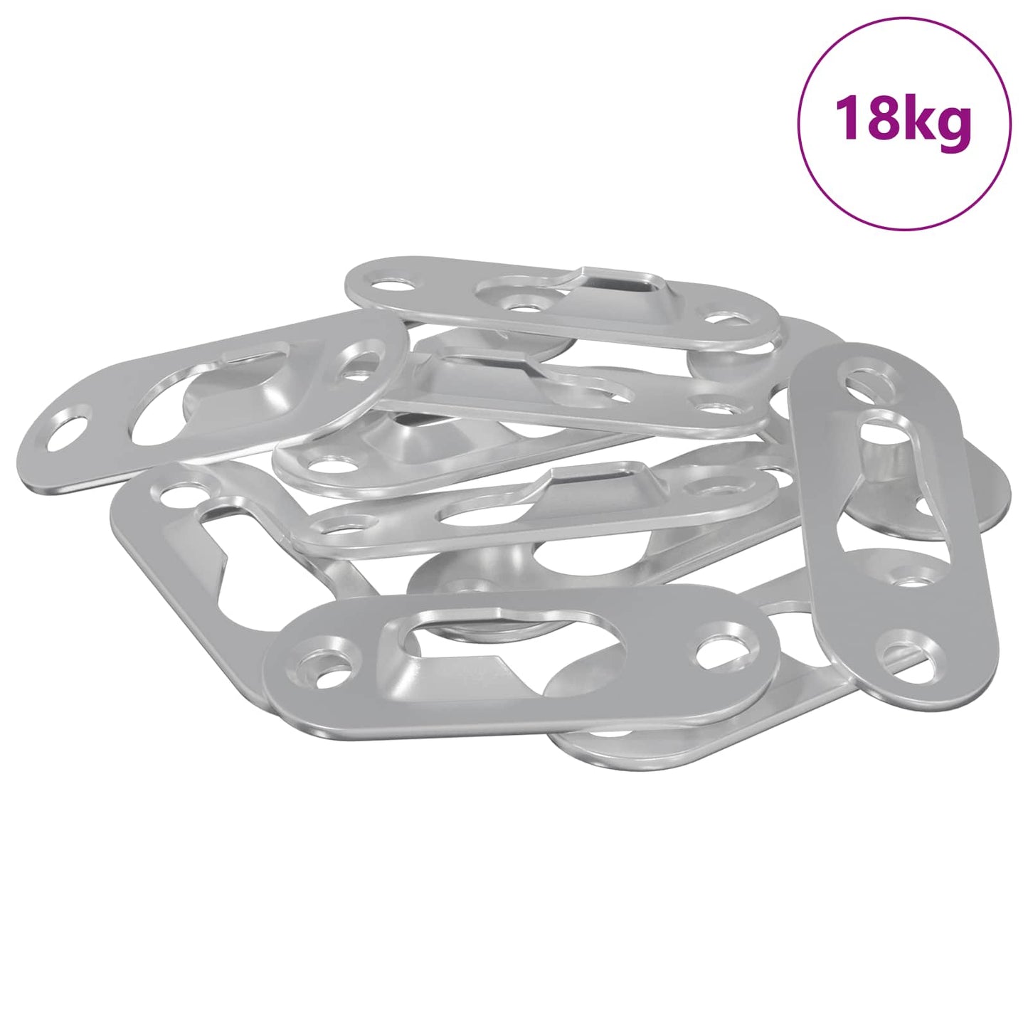 Hullsikring 3673 pcs sølv 45 x 16 x 3.5 mm Jern