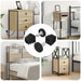 Møbel-Justerer Justerbar 2 pcs Svart M6 PP