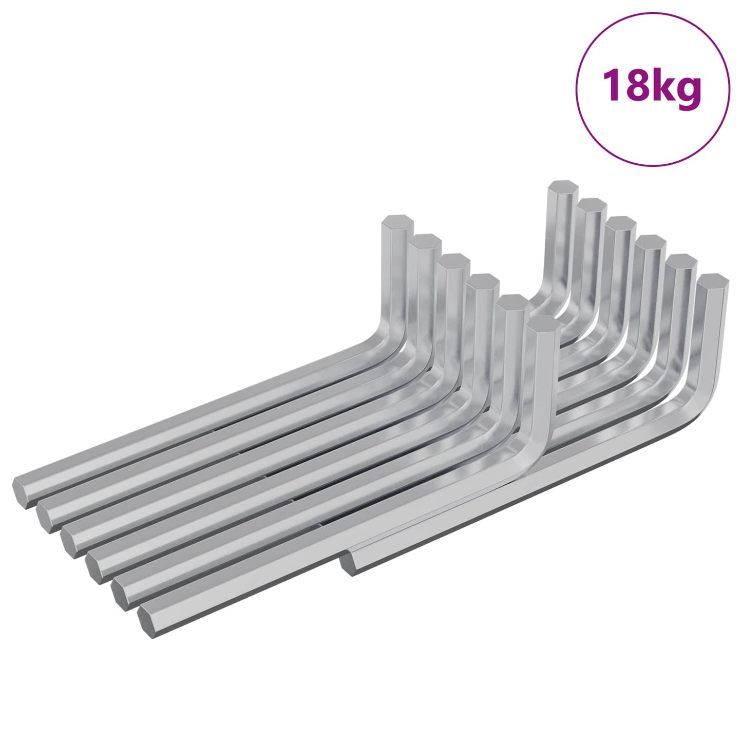 Unbrakonøkkel 1800 pcs sølv 32 x 86 mm Stål
