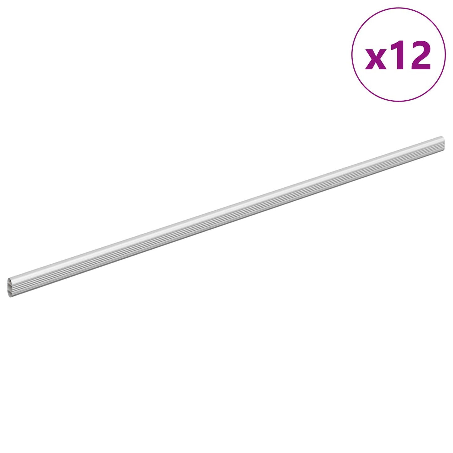 Klesslanger 12 pcs sølv 964 x 15 x 29 mm Aluminium Legering