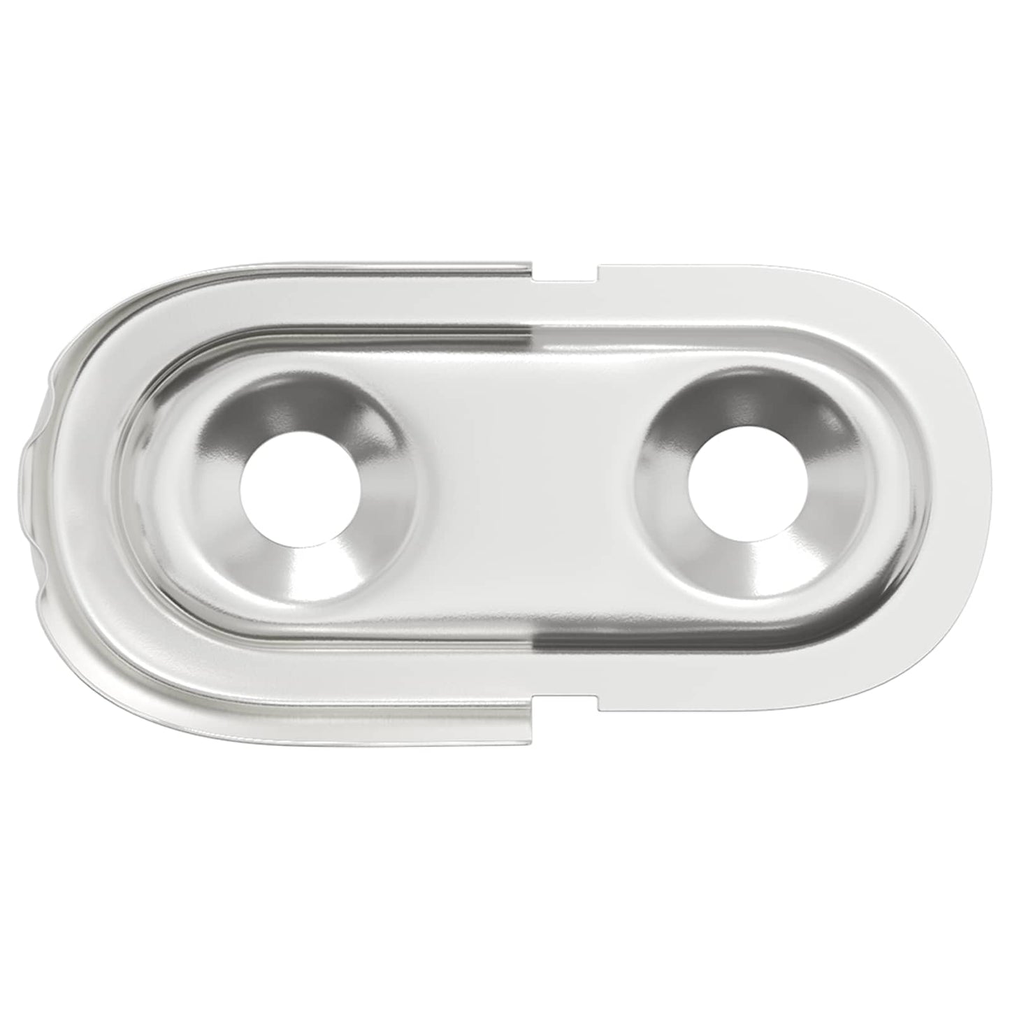 Klesskapstangbeslag 12 pcs Hvit sink 40 x 18 x 10 mm Jern