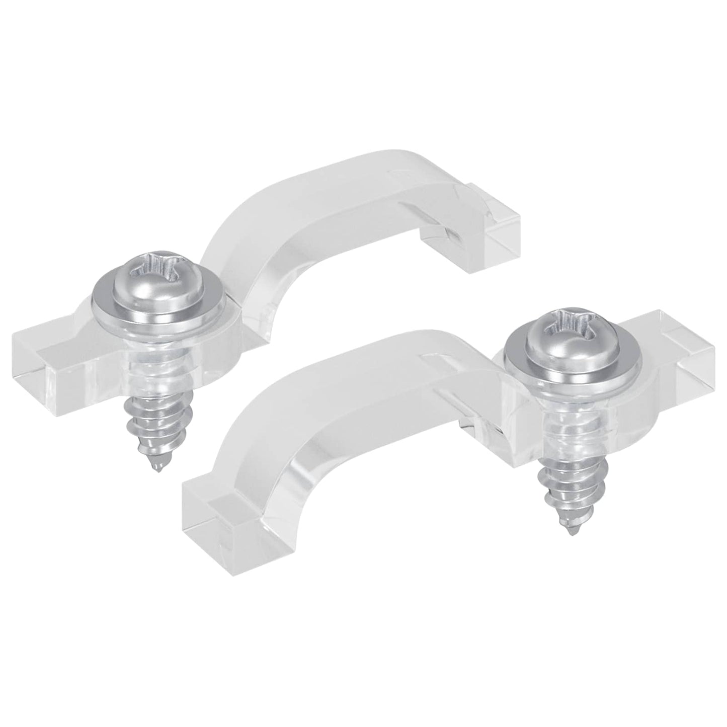 LED Strip Clips 23,8 mm 2 pcs Gjennomsiktig Plast og Jern