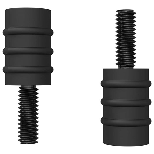 Avstandsskruer 4865 pcs Svart M4 Gummi og stål