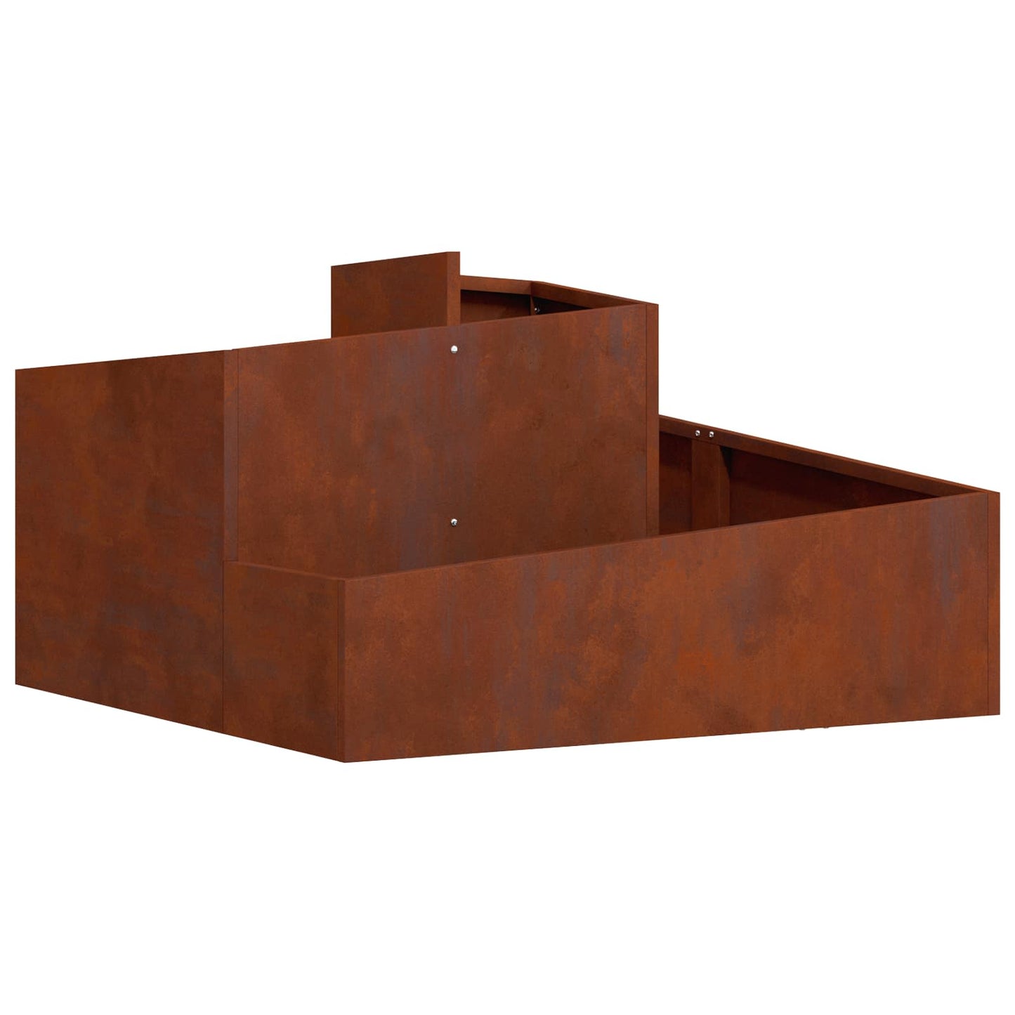 Hageblomsterpotte Brun 80 x 80 x 50 cm Cortenstål