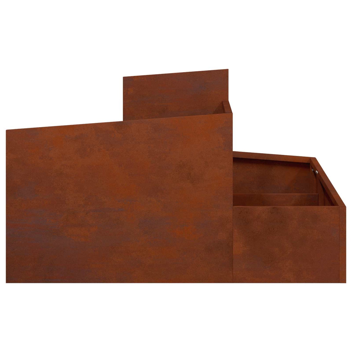 Hageblomsterpotte Brun 80 x 80 x 50 cm Cortenstål