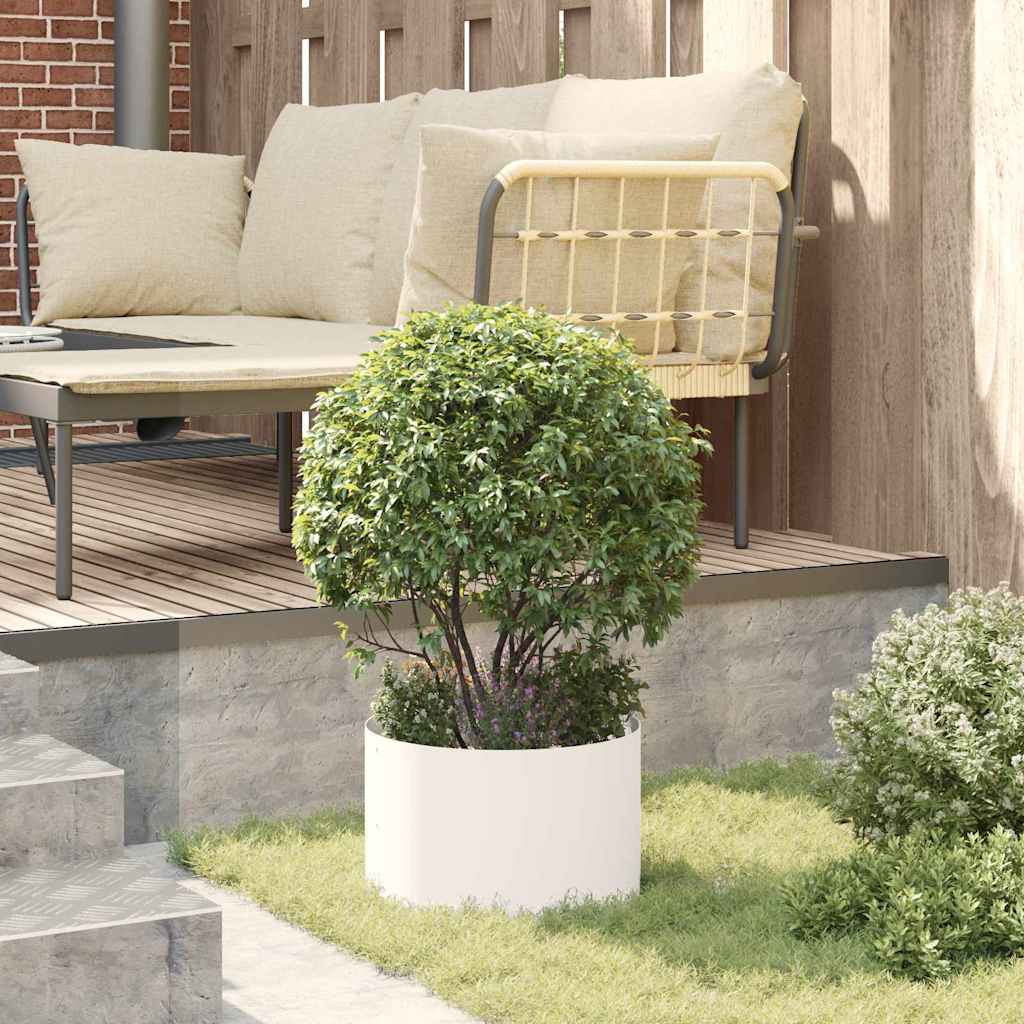 Plante ring 5 pcs Hvit 30 x 30 x 20 cm Kaldvalsestål