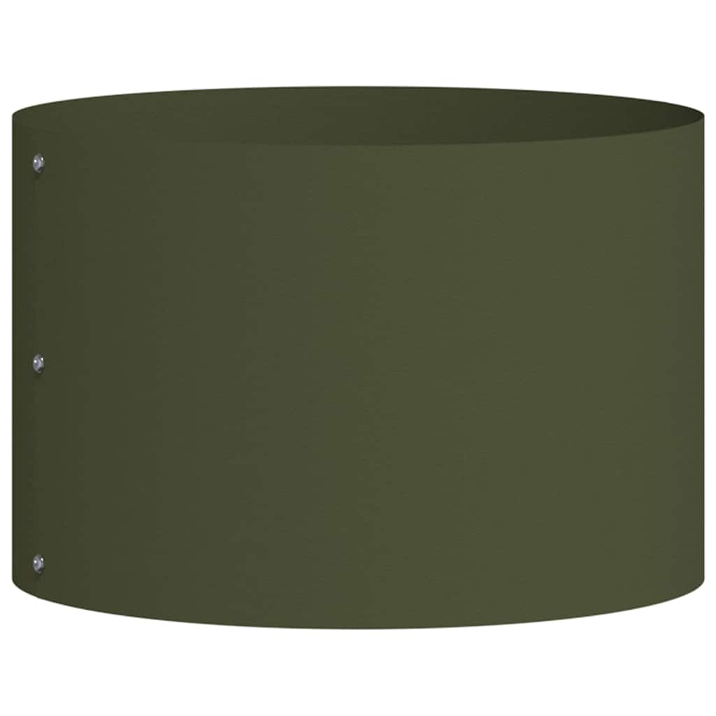 Plante ring Olivengrønn 30 x 30 x 20 cm Kaldvalsestål