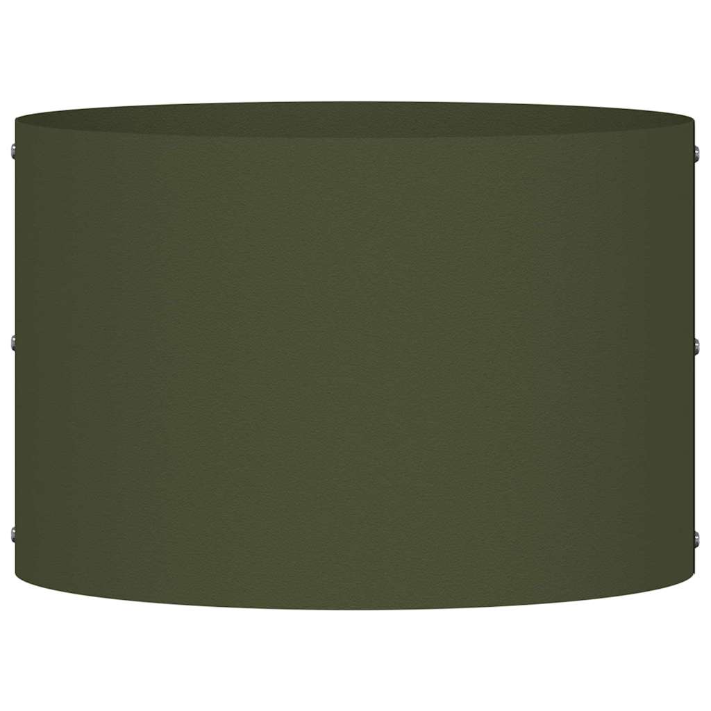 Plante ring Olivengrønn 30 x 30 x 20 cm Kaldvalsestål
