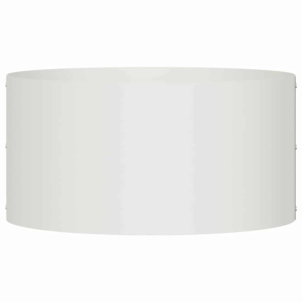 Plante ring Hvit 40 x 40 x 20 cm Kaldvalsestål