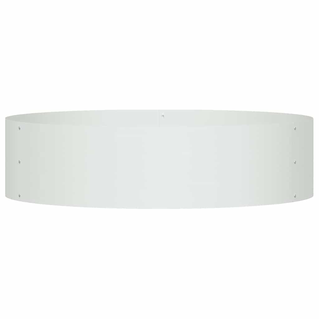 Plante ring 5 pcs Hvit 80 x 80 x 12 cm Kaldvalsestål