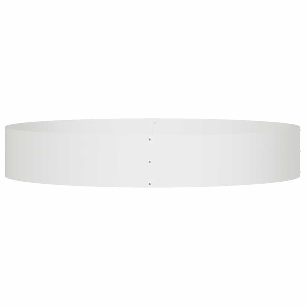 Plante ring Hvit 120 x 120 x 20 cm Kaldvalsestål