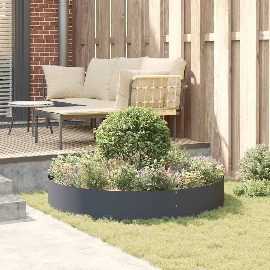 Plante ring 5 pcs Antrasitt 120 x 120 x 20 cm Kaldvalsestål