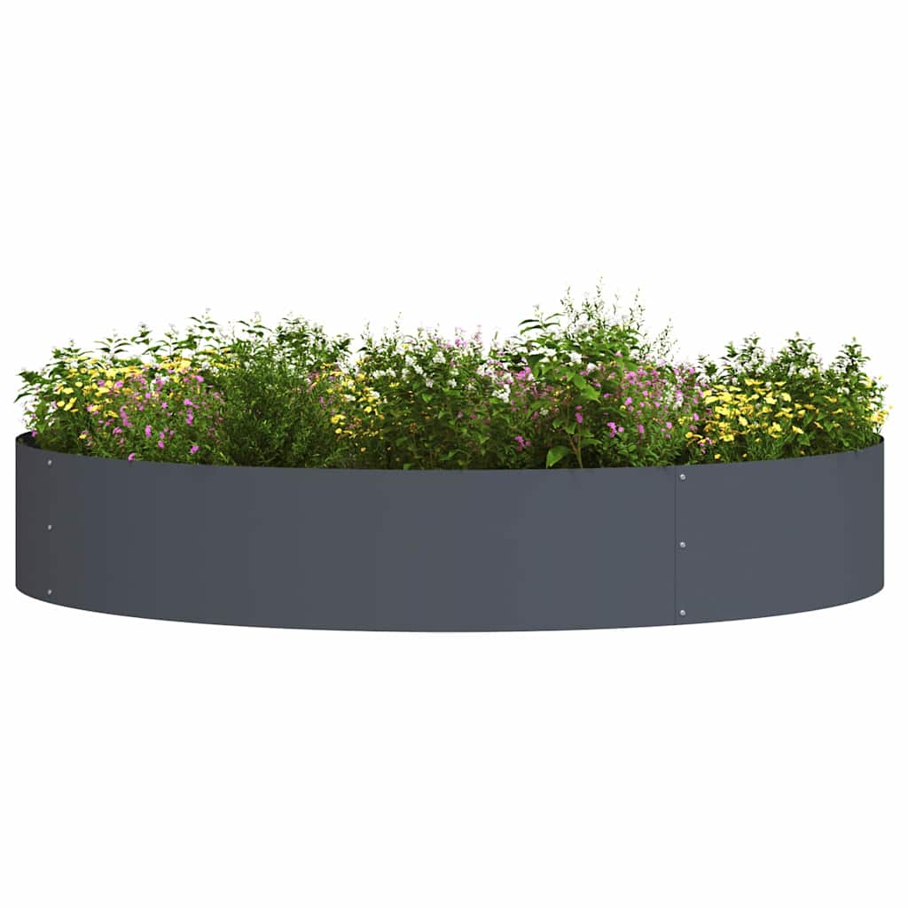 Plante ring 5 pcs Antrasitt 120 x 120 x 20 cm Kaldvalsestål