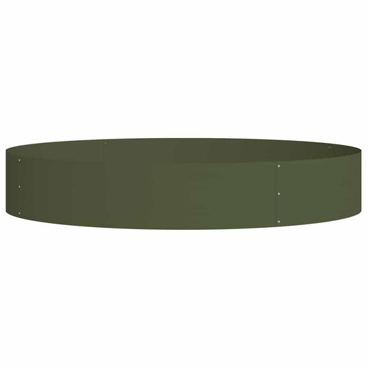 Plante ring 5 pcs Olivengrønn 120 x 120 x 20 cm Kaldvalsestål