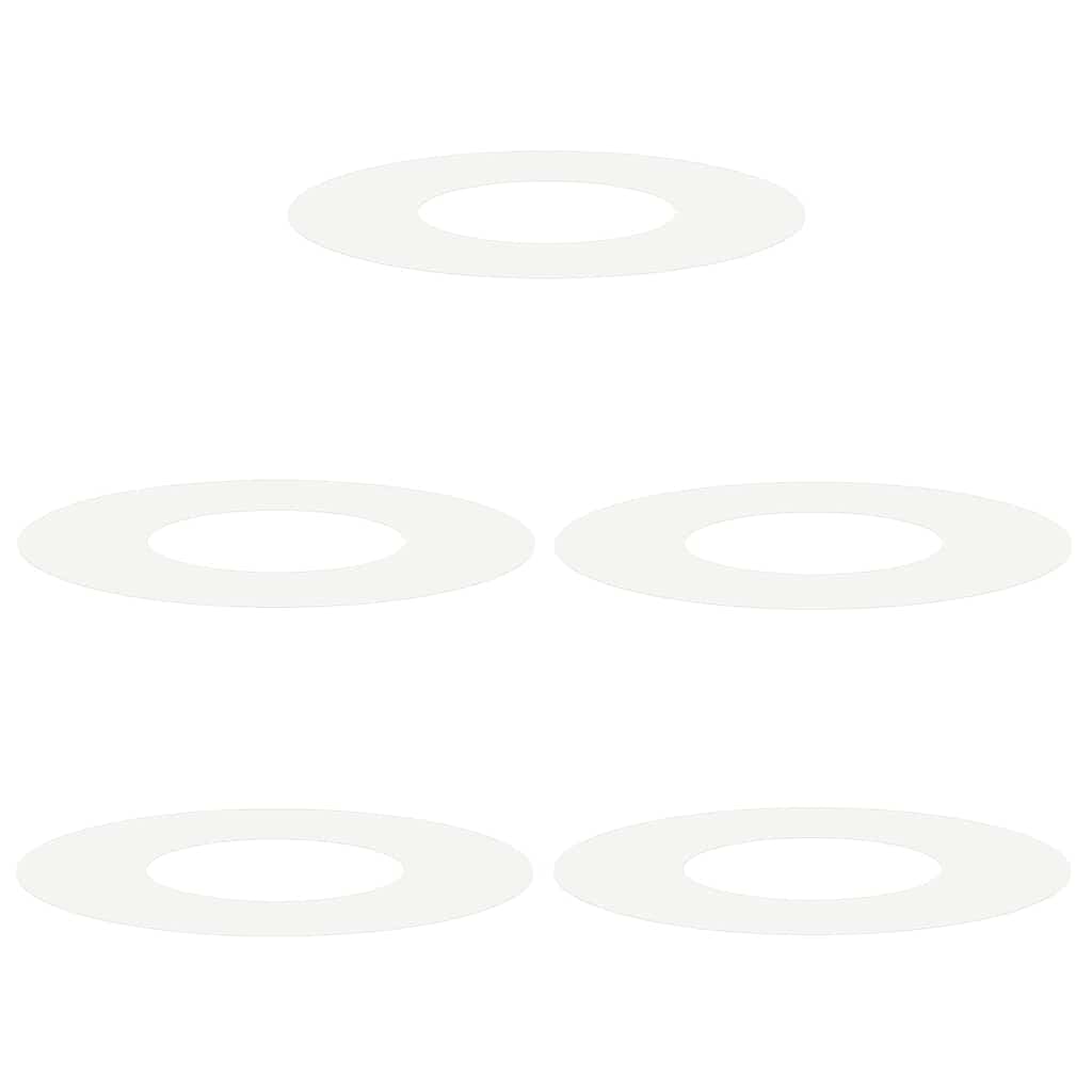 passende for Flat Tre Ringer 5 pcs Hvit Ø30 / 60 cm Stål