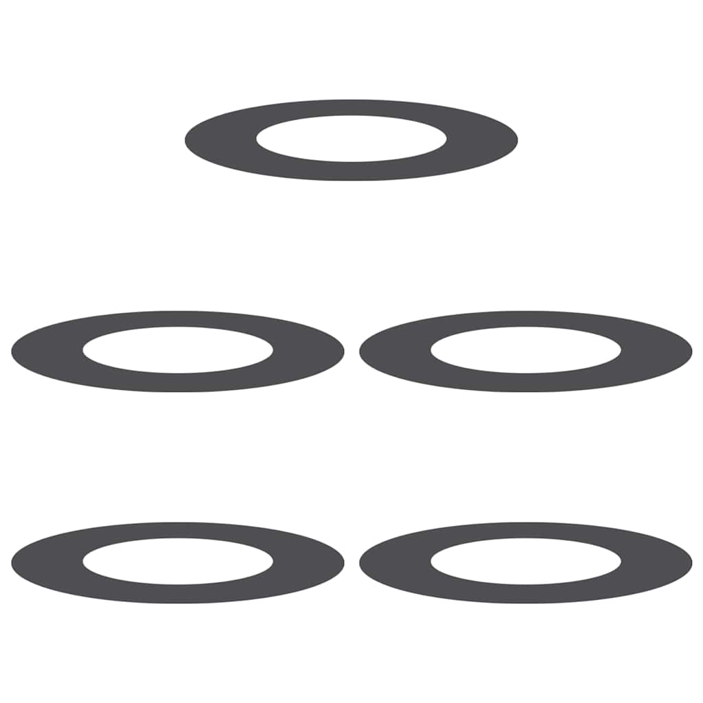 passende for Flat Tre Ringer 5 pcs Svart Ø40 / 70 cm Stål