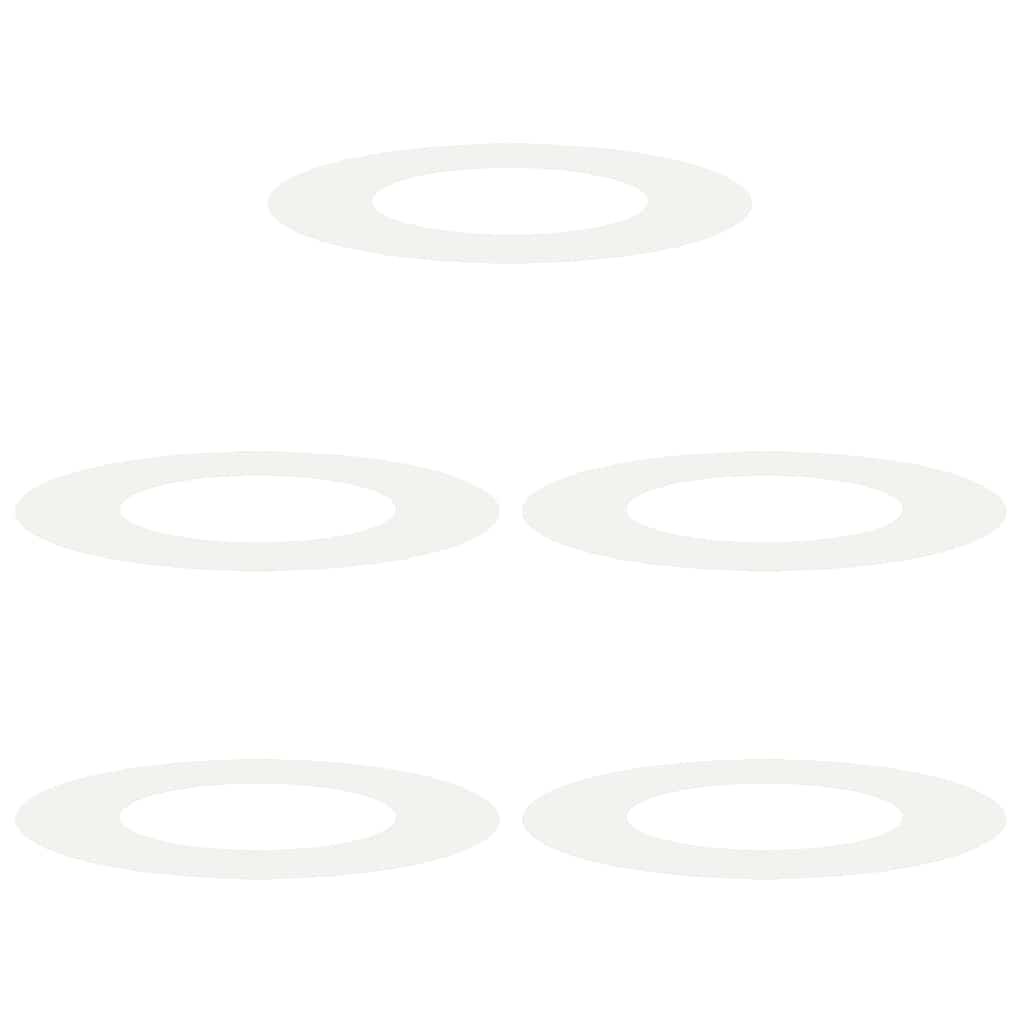 passende for Flat Tre Ringer 5 pcs Hvit Ø40 / 70 cm Stål