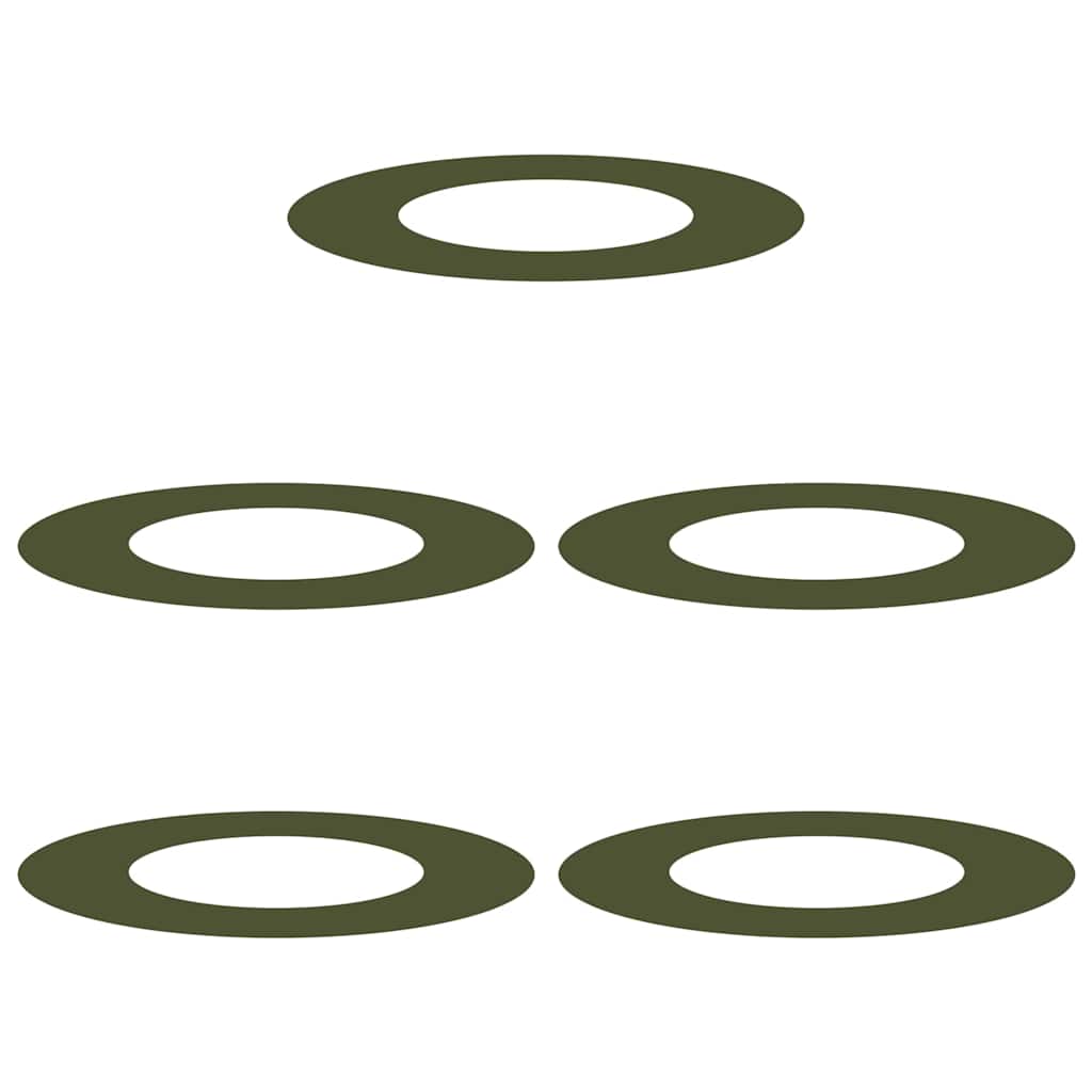 passende for Flat Tre Ringer 5 pcs Olivengrønn Ø40 / 70 cm Stål