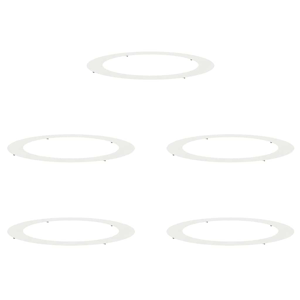 passende for Flat Tre Ringer 5 pcs Hvit Ø90 / 120 cm Stål
