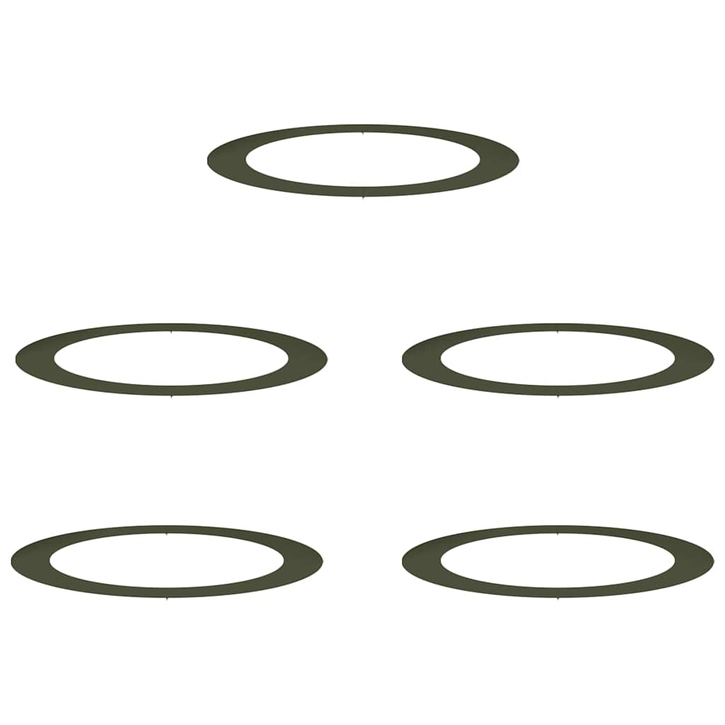 passende for Flat Tre Ringer 5 pcs Olivengrønn Ø90 / 120 cm Stål
