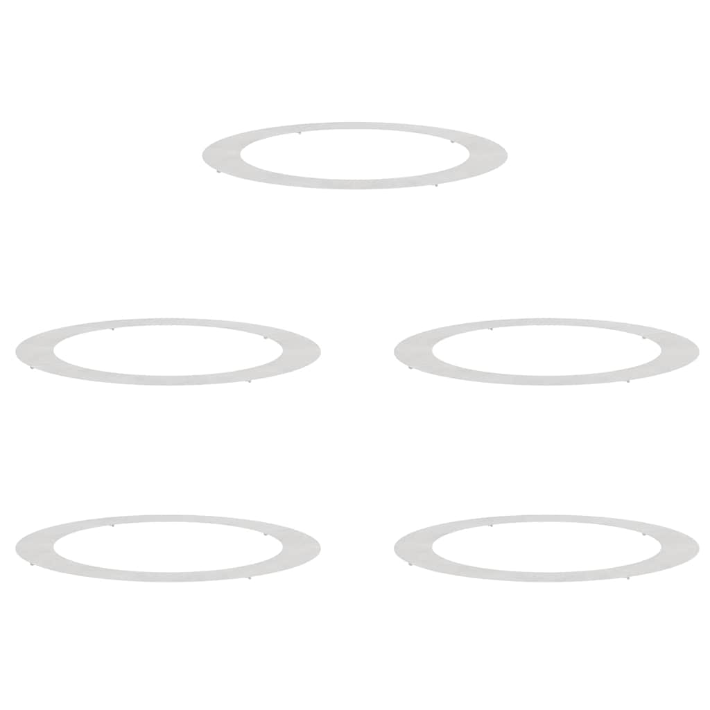 passende for Flat Tre Ringer 5 pcs sølv Ø90 / 120 cm