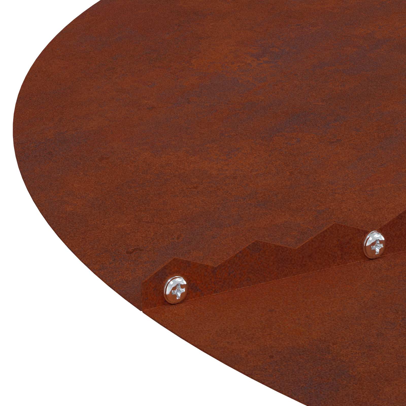 passende for Flat Tre Ring Brun Ø90 / 120 cm Cortenstål vidaXL