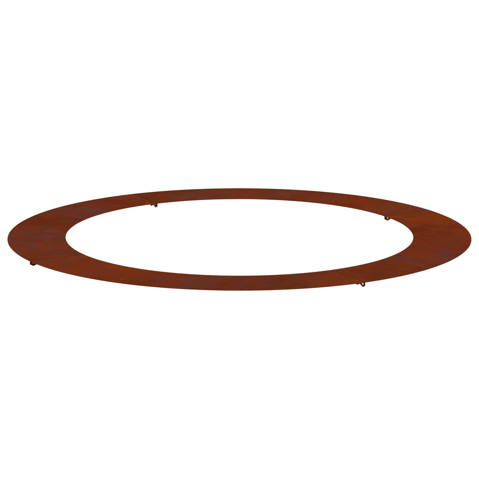 passende for Flat Tre Ring Brun Ø90 / 120 cm Cortenstål vidaXL