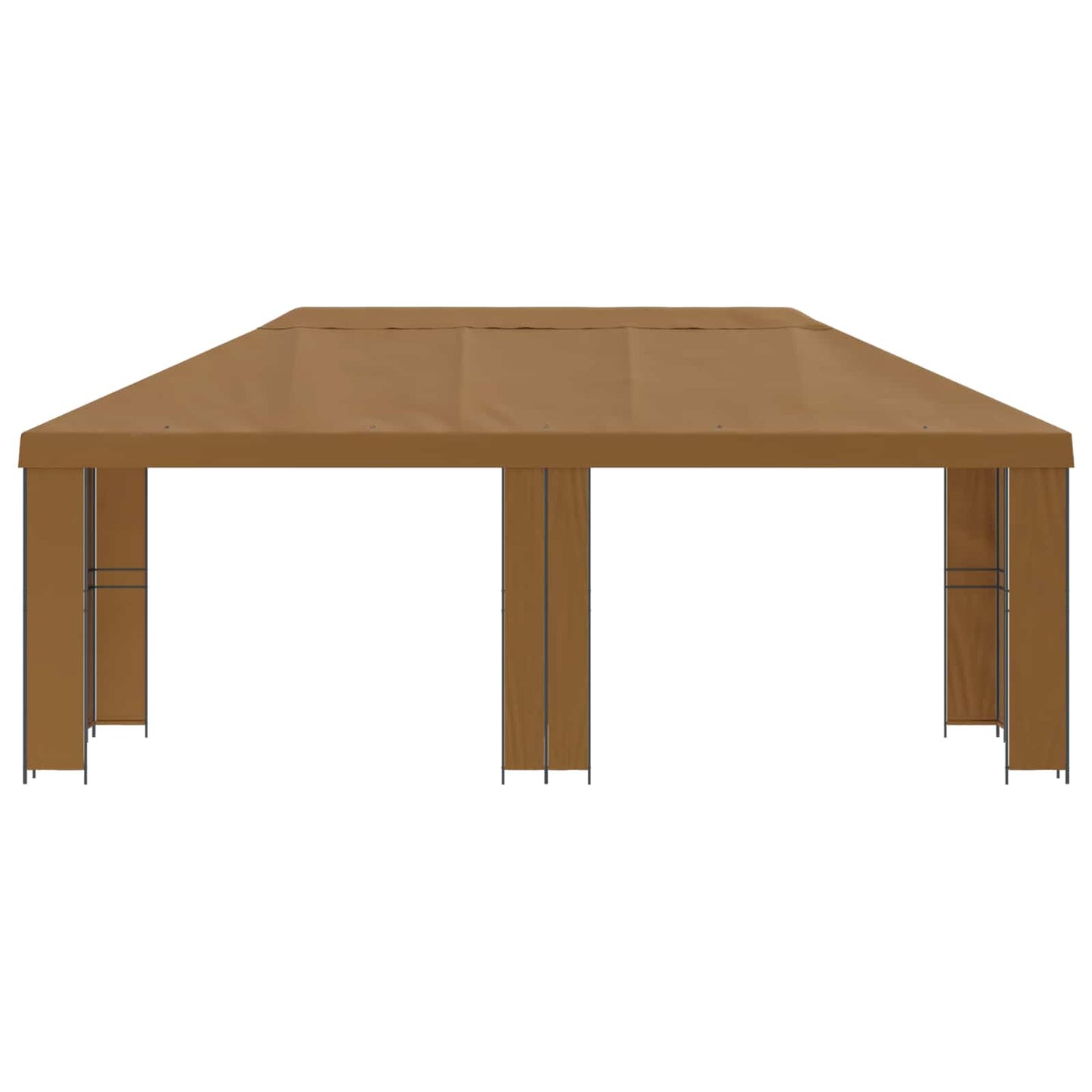 Hage Gazebo 6 x 3 m Beige Polyester og stål 190