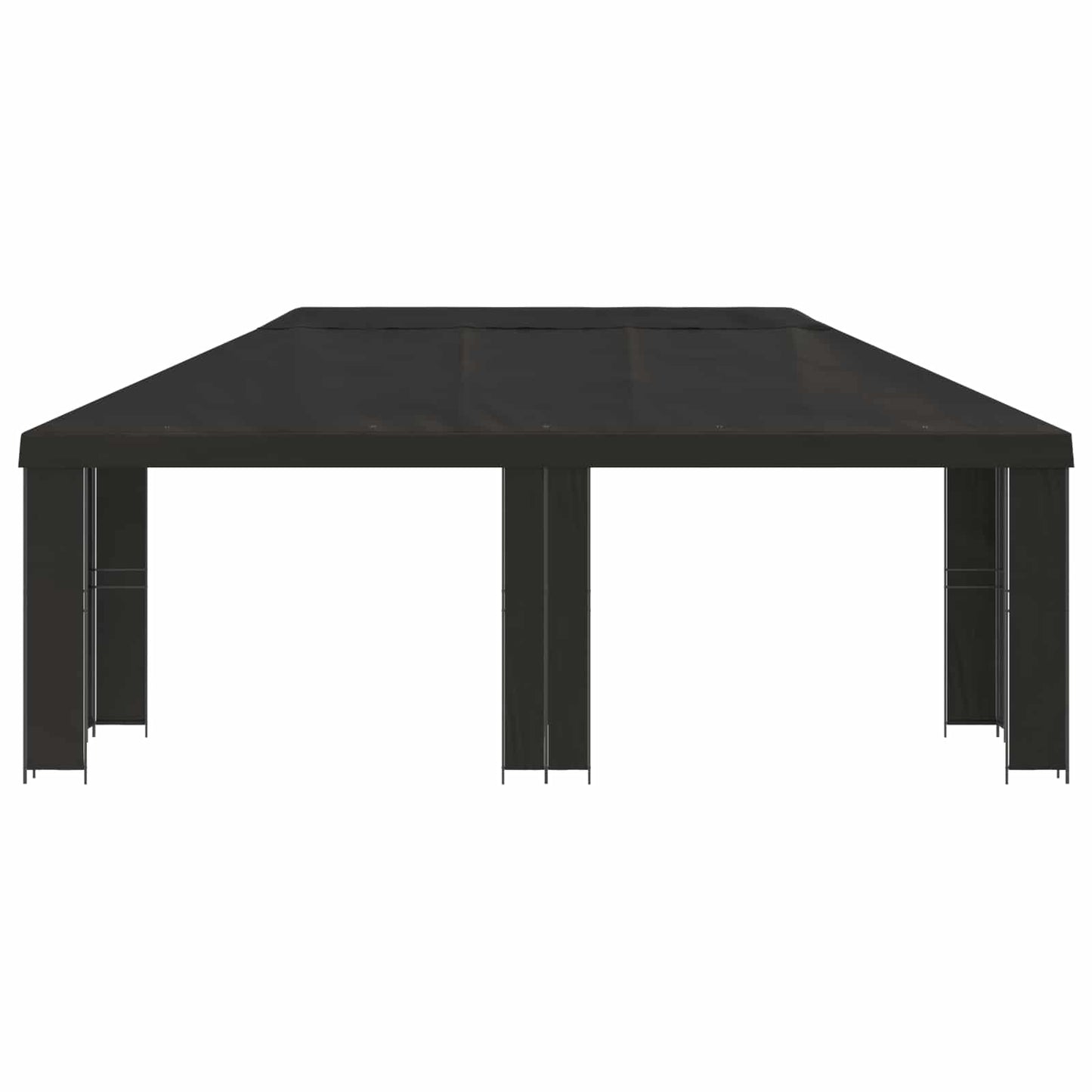 Hage Gazebo 6 x 3 m Antrasitt Polyester og stål 190