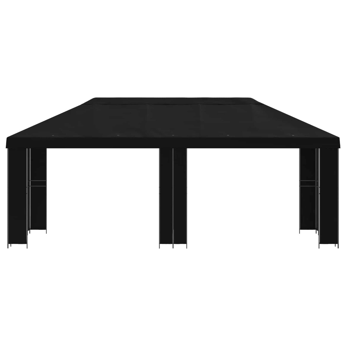 Hage Gazebo 6 x 3 m Svart Polyester og stål 190