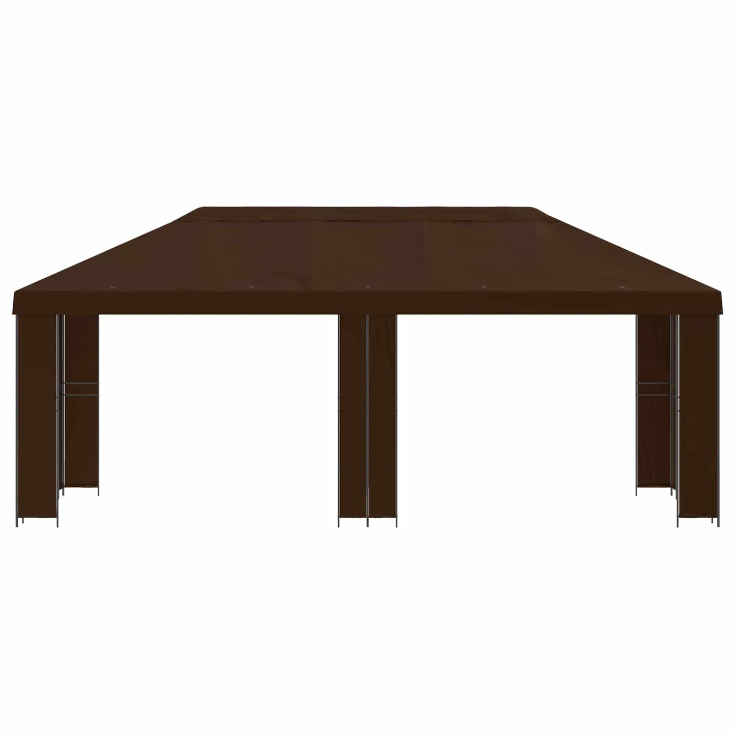 Hage Gazebo 6 x 3 m Brun Polyester og stål 190