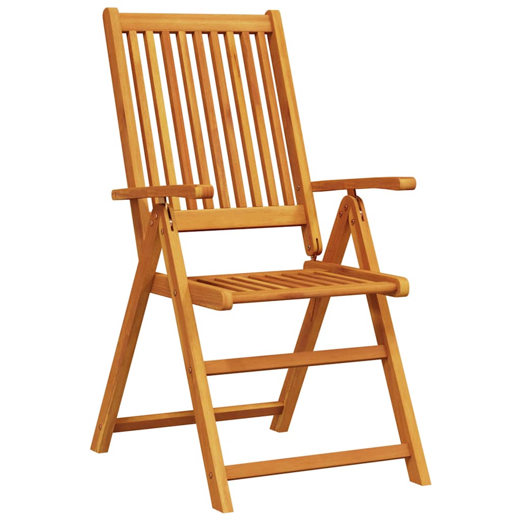 Hage Spisegruppe Sammenleggbar 7 pcs Brun Solid akasietre