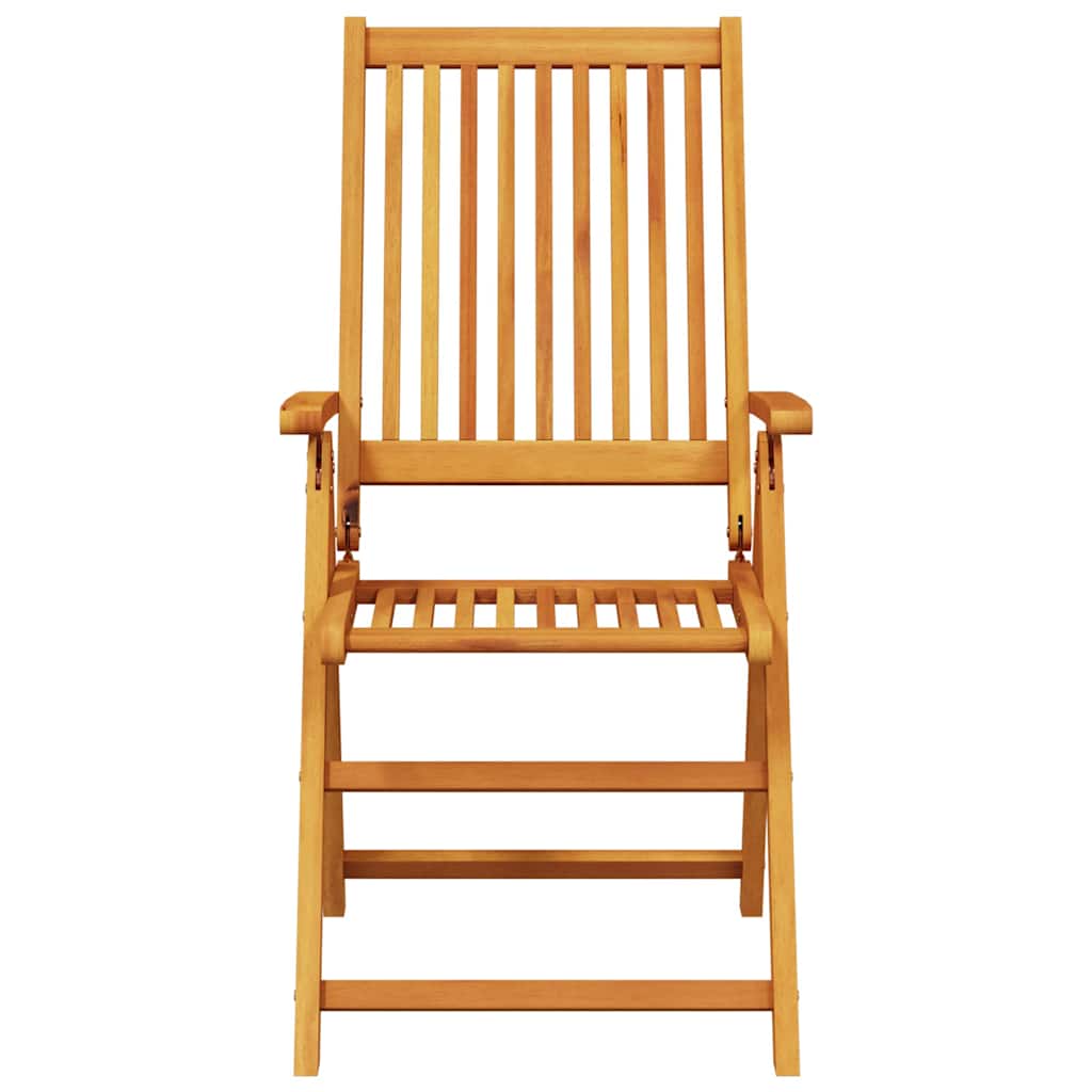 Hage Spisegruppe Sammenleggbar 7 pcs Brun Solid akasietre