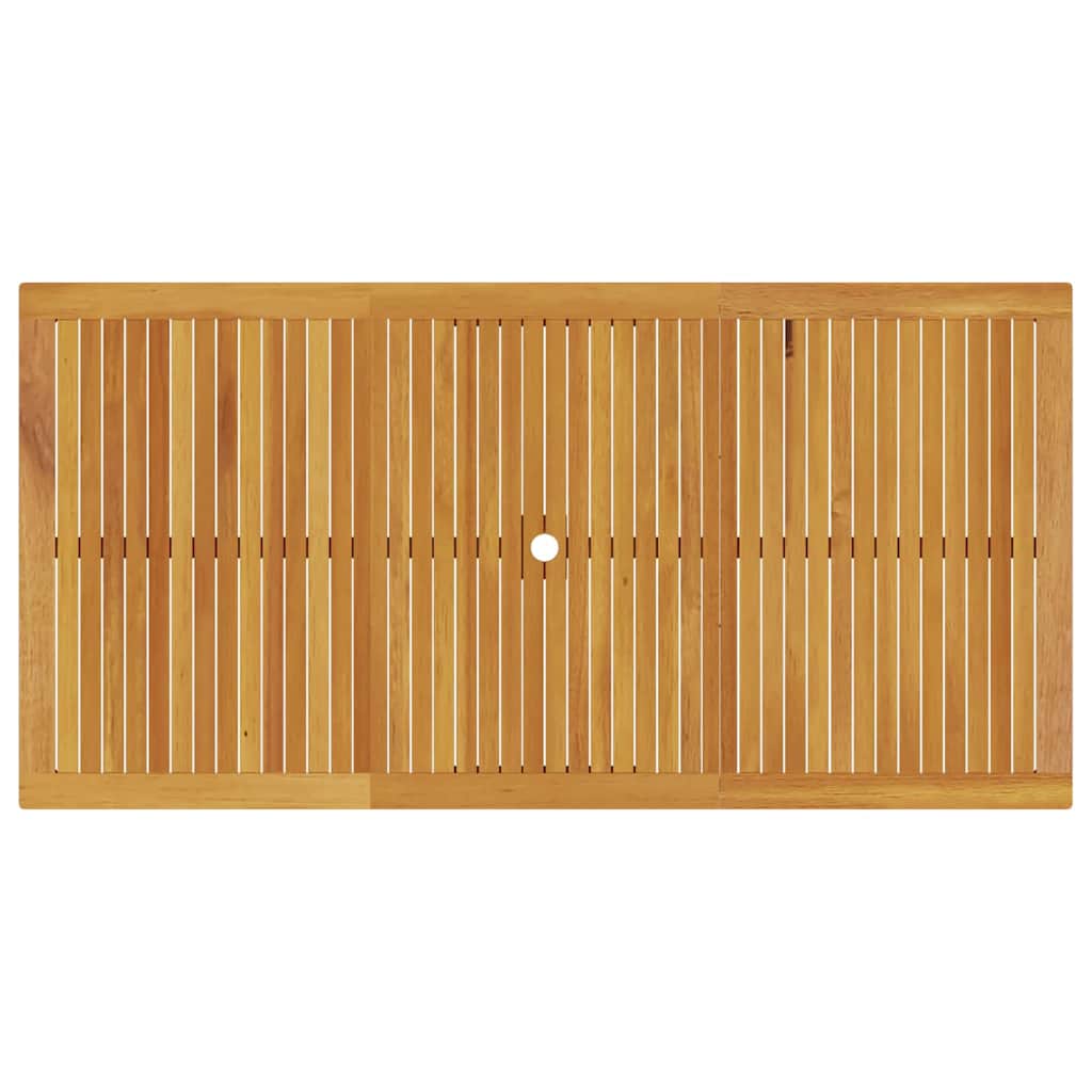 Hage Spisegruppe Sammenleggbar 7 pcs Brun Solid akasietre