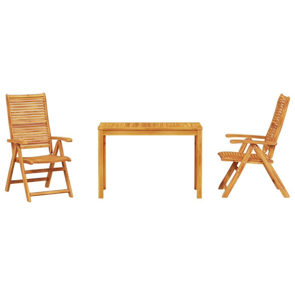 Hage Spisegruppe 3 pcs Brun Solid akasietre