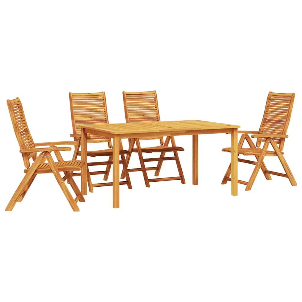 Hage Spisegruppe 5 pcs Brun Solid akasietre