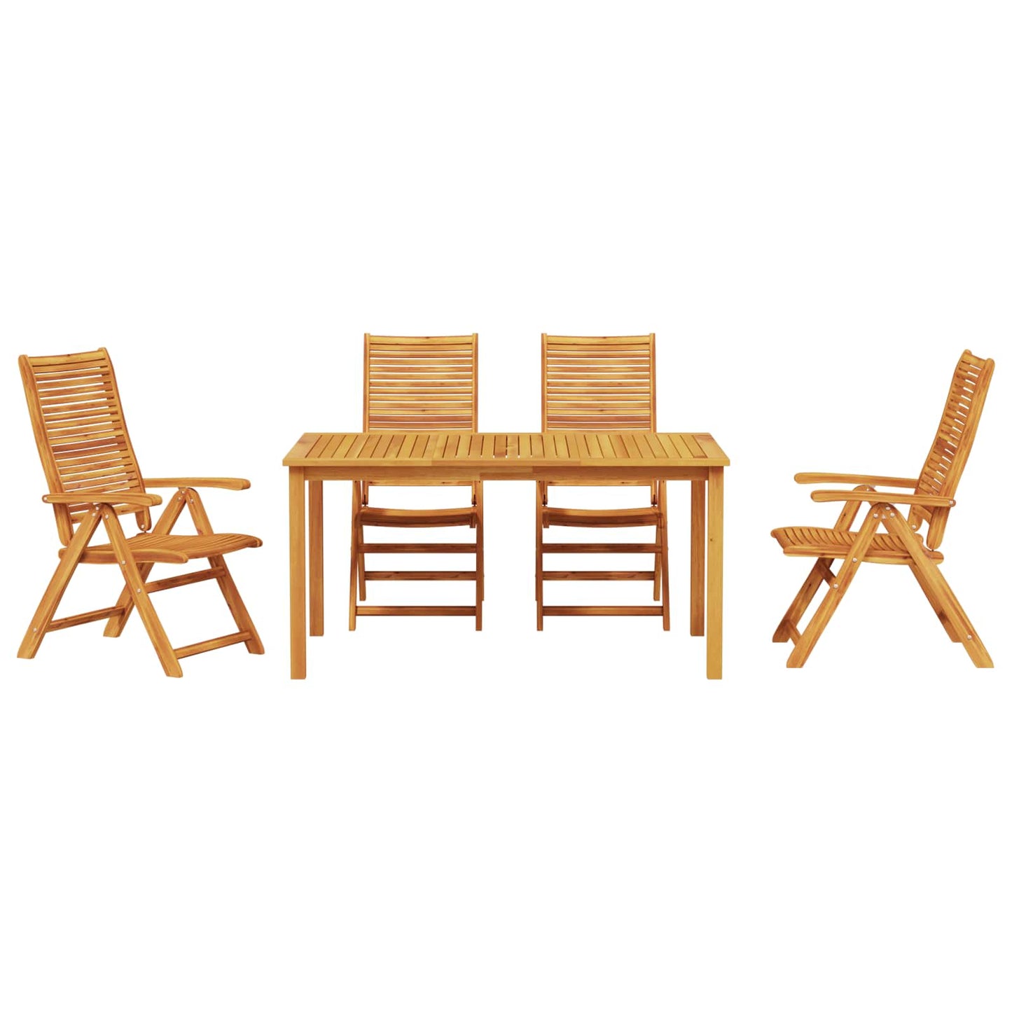 Hage Spisegruppe 5 pcs Brun Solid akasietre