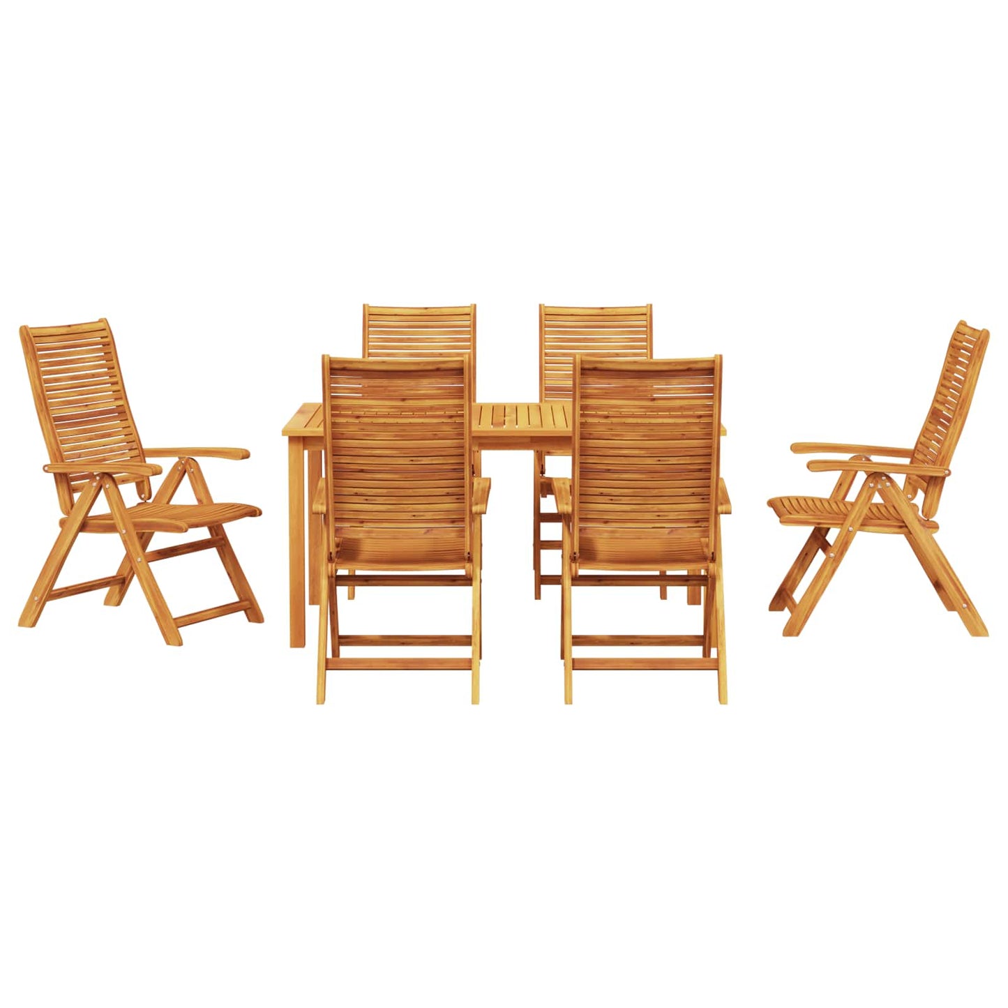 Hage Spisegruppe 7 pcs Brun Solid akasietre