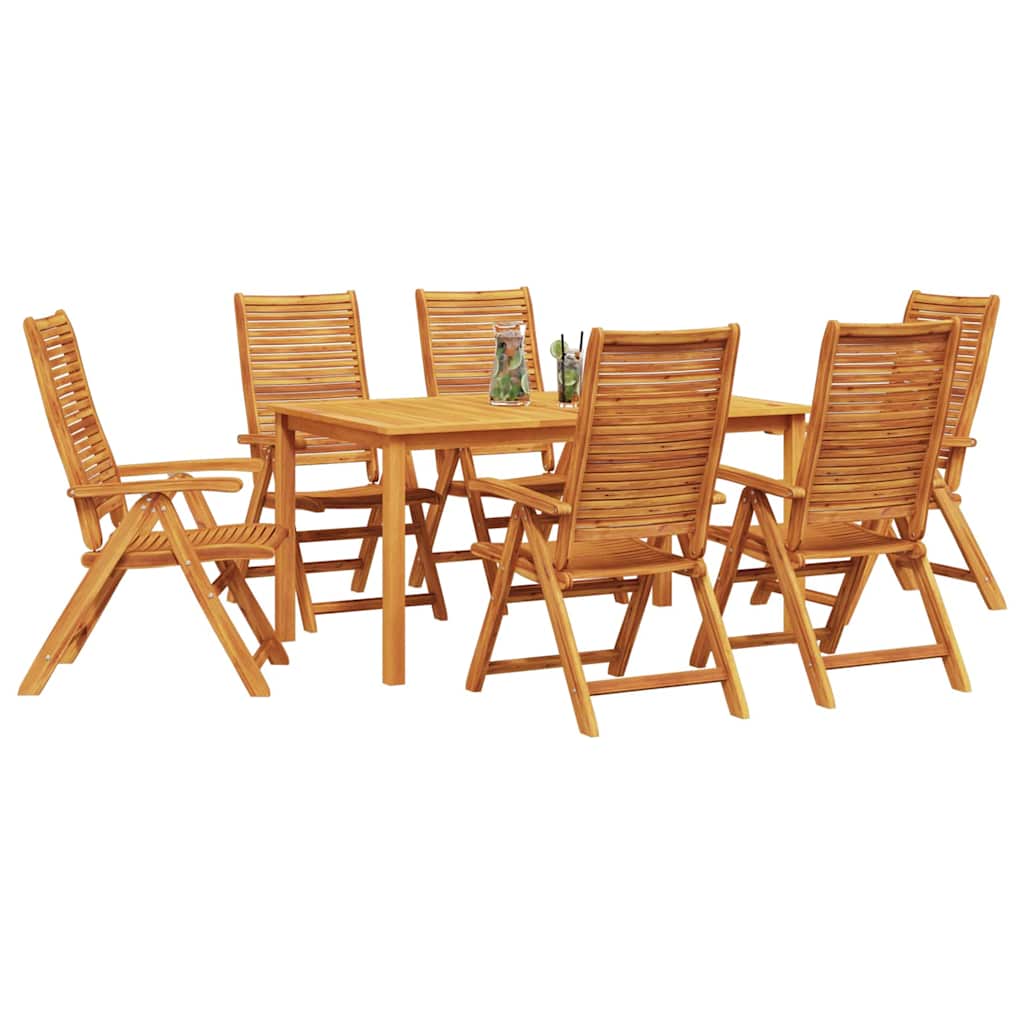 Hage Spisegruppe 7 pcs Brun Solid akasietre