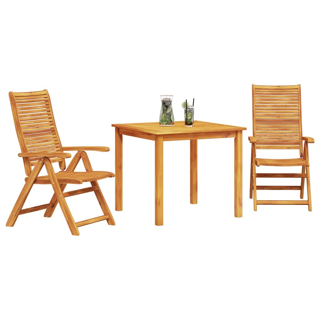 Hage Spisegruppe 3 pcs Brun Solid akasietre
